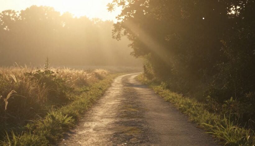 Path towards light, symbolizing hope and recovery.